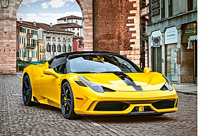 Ferrari 458 Žlté