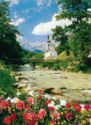 Ramsau, Bavorské Alpy, Německo