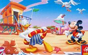 Mickey Mouse na pláži