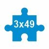 Puzzle 3x49 dílků
