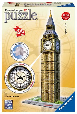 Big Ben s hodinami 216 dílků 3D
