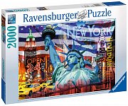 New York koláž 2000 dílků
