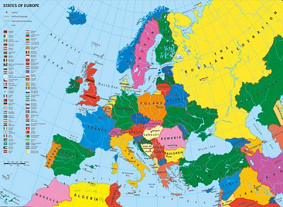 Politická mapa Evropy