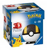 Puzzle-Ball Pokémon: Poké Ball žluto-černý 54 dílků 