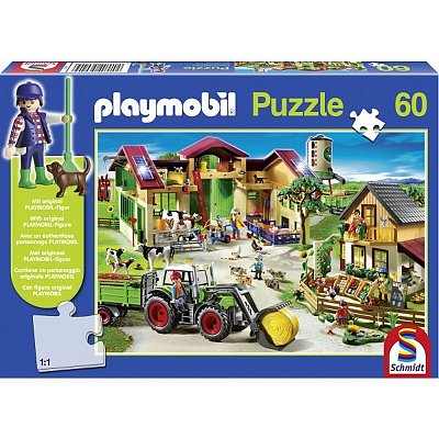 Schmidt Puzzle PLAYMOBIL zemědělský statek 60 dílků