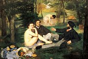 Snídaně v trávě, Manet