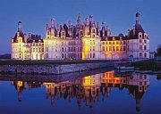 Zámek Chambord v noci, Francie
