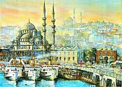 Eminönü-galata, istanbul, turecko
