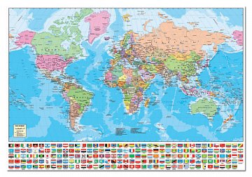 mapa světa prodej Mapa světa, vlajky 194 států   Puzzle prodej.cz mapa světa prodej